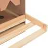 Chicken Laying Nest 4 Compartments 41.7"x15.7"x17.7" Solid Pine Wood