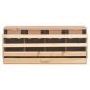 Chicken Laying Nest 4 Compartments 41.7"x15.7"x17.7" Solid Pine Wood