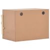 Chicken Laying Nest 2 Compartments 24.8"x15.7"x17.7" Solid Pine Wood
