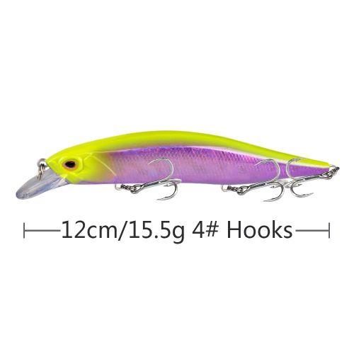 Minnow Fishing Lure 120mm 15.5g Floating Hard Bait