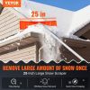 VEVOR Snow Roof Rake, Blade Snow Removal Tool, Aluminium Roof Shovel, Roll Wheels for Roof Protection, Anti-Slip Handle Grip, Easy to Setup & Use for